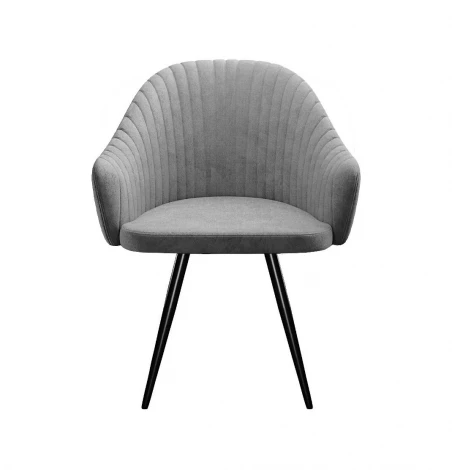 Стул DikLine 439 поворотный, TW09 светло-серый, ножки черные арт.00-00079922