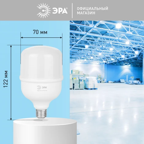 Лампочка светодиодная E27 25W ЭРА LED POWER T70-25W-6500-E27 R