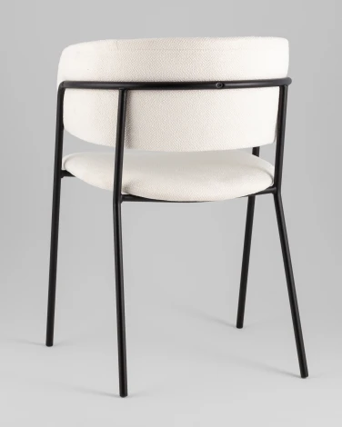 Кресло Нэлли New буклированный велюр белый Stool Group арт.УТ000039980