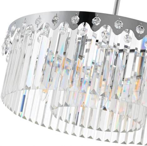 Потолочная люстра хрустальная на штанге Arte Milano Sorrento-8909 378909/8/300/580 CR (220V)