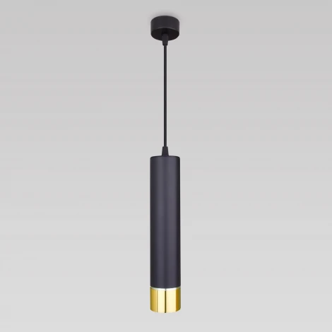 Подвесной светильник Eurosvet DLN106/DLN107 DLN107 GU10 черный/золото (220V, на проводе, круглые)