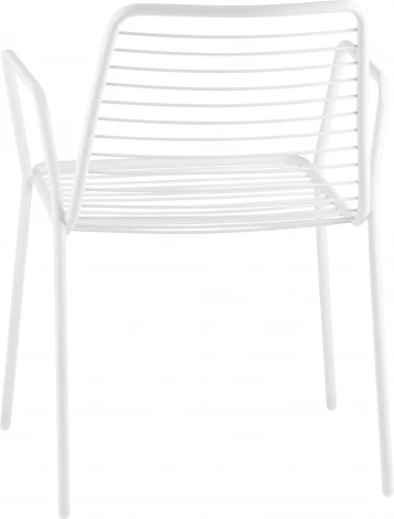 Стул с подлокотниками Дели металл белый Stool Group (арт.УТ000039264)