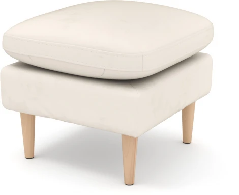 Пуф Arsko Корс молочный велюр