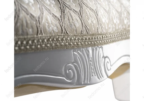 Банкетка Woodville Беттино белый / бежевый 450646