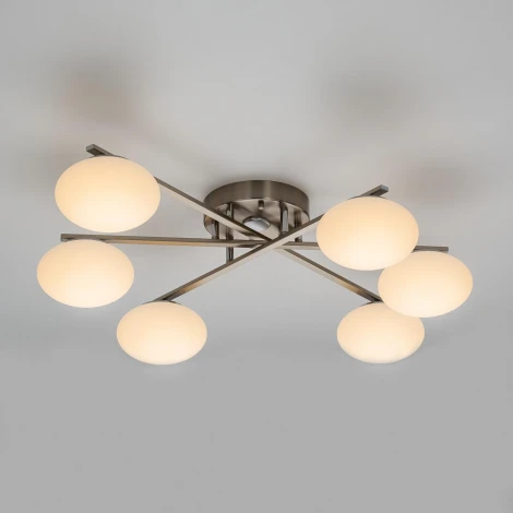 Потолочная люстра RGB на штанге Citilux Atman Smart CL226A161 (LED, 220V, голосовое управление, пульт управления, управление смартфоном, умный дом - Алиса, Маруся, Салют)