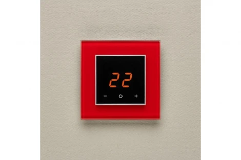 Терморегулятор AURA ORTO 1586 RED LUMINOUS (СВЕТЯЩИЙСЯ КРАСНЫЙ)