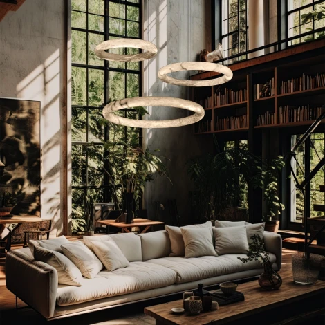 Подвесной светильник светодиодный кольцо Loft It Oslo 10407/1000 (220V, на тросе, кольцо)