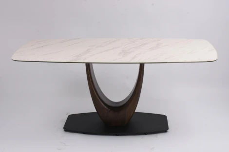 Стол обеденный Римини MC3020-180WT, 180х90х76 см, белая керамика IST-CASA