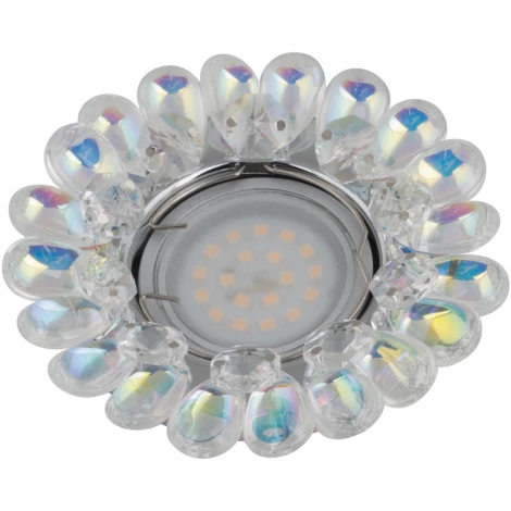 Встраиваемый точечный светильник Fametto Peonia DLS-P119 GU5.3 CHROME/RAINBOW (220V, круглые)