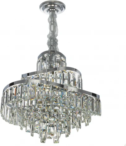 Подвесная люстра Citilux Naiad CL315151 (220V, хрусталь, подвески, на цепи)