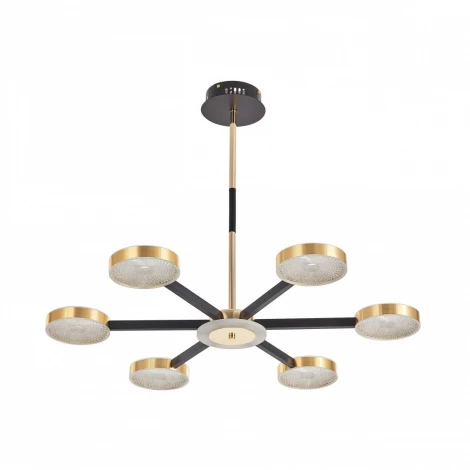 Потолочная люстра на штанге Arte Milano 272079/6 BK/GD (LED, 220V, круглые)