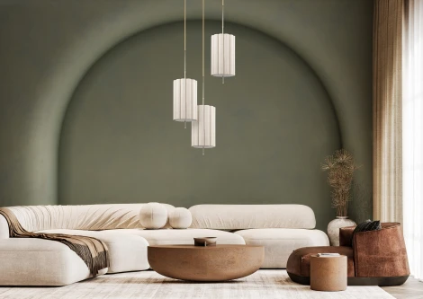 Потолочная люстра на штанге Kutek Natura NAT-ZW-2(ZM) (220V, круглые)