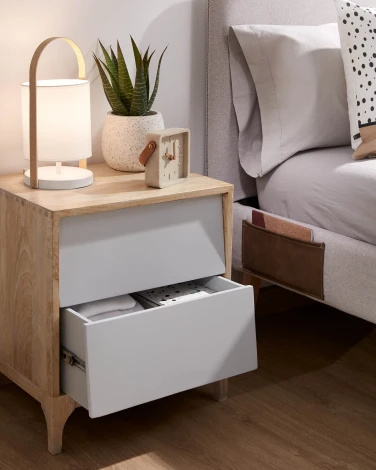 Кровать La Forma (ex Julia Grup) Dyla (Бежевый/ Пена,Дерево)