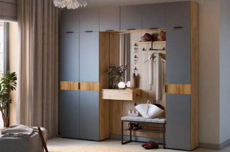 Вешалка 1 Бодрум Mebelson (ЛДСП/Дуб крафт золотой) арт.176762,2553