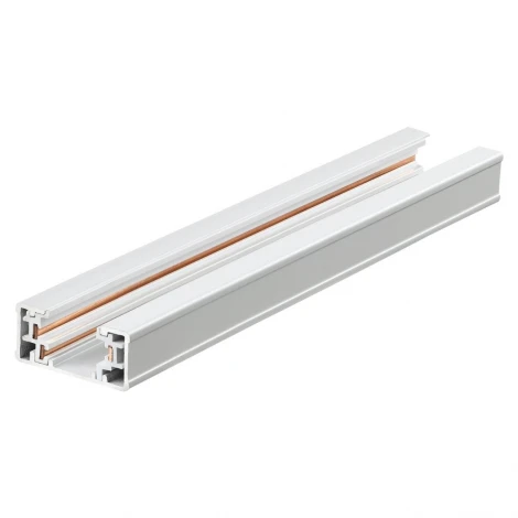 Однофазный шинопровод накладной Novotech Expert 135295 белый трехжильный с токопроводом и заглушкой 3м IP20 220V