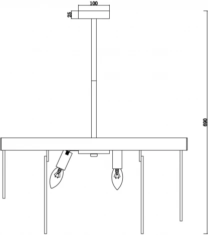 Потолочная люстра на штанге Freya Porto FR5104PL-08BS3