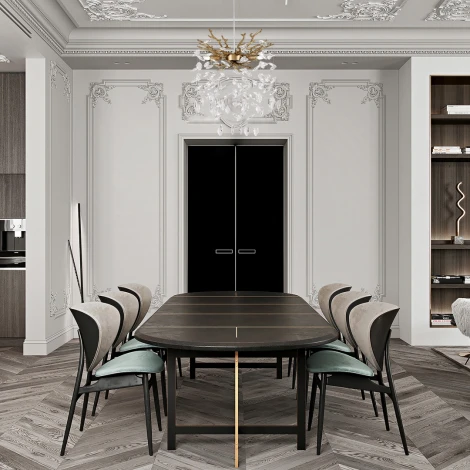 Подвесная люстра хрустальная Arte Milano Milano-1 23110.320.3.G9.B IB (220V, на тросе)