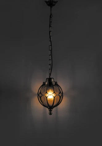 Уличный светильник подвесной Feron Сфера 11370 (220V, на цепи, шар, IP44)
