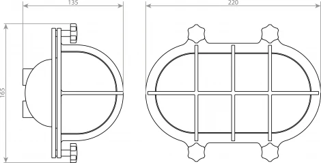 Настенный светильник уличный Covali WL-30176 (220V, IP54)