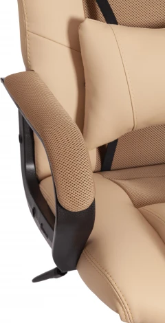 Кресло DRIVER (22) (Искусственная кожа,Ткань /Бежевый,Бронзовый)