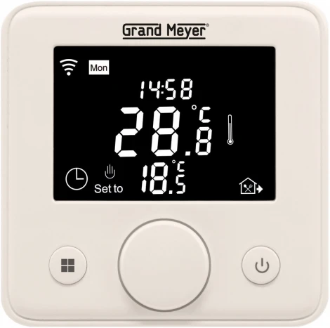 Терморегулятор Grand Meyer W330 Wi-Fi (Кремовый)