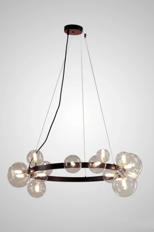 Подвесной светильник AM Group AM384 SP15 (220V, на тросе, шар, молекулы)