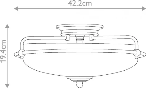 Потолочный светильник круглый Quoizel Griffin QZ-GRIFFIN-F-WS (220V, круглые)