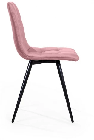 Стул UNO, бархат пудровый 15/ чёрный конус Top Concept UNO 74742