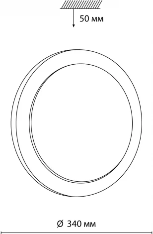 Настенно-потолочный светильник Kafa 7606/CL Sonex