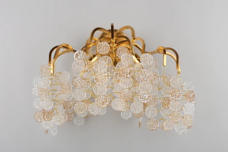 Бра Aployt Aurora APL.845.01.03 (220V, хрусталь, подвески, листья, ветки)