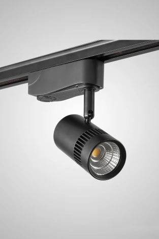 Однофазный трековый светильник светодиодный AM Group TRACK AM230-7W BK 3000K