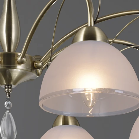 Потолочная люстра на штанге ILLUMICO IL0506-8CSQ-25AB ELITE