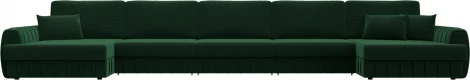 Диван П-образный Лига-057 НПБ МегаЛонг Лига Диванов (Велюр) арт.129357