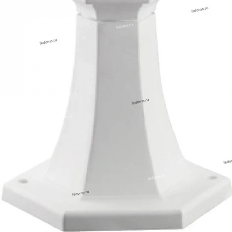 Столб уличный Horoz Бегония, 1 плафон, белый