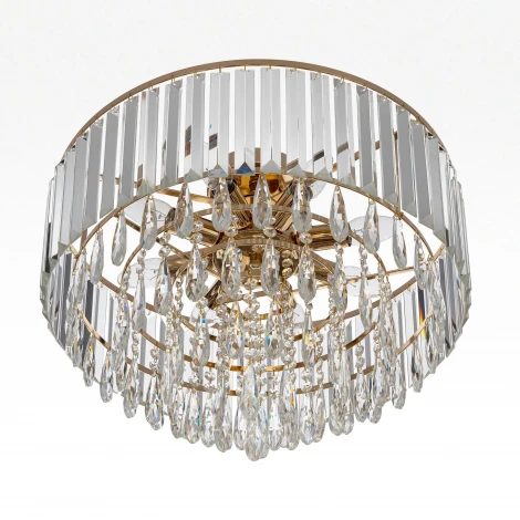 Потолочная люстра каскадная хрустальная Citilux Leonna CL320182