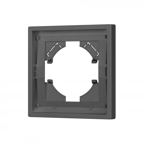 Рамка пластиковая FRM-TENDO-SFPL-1-GR (Arlight, Матовый графитовый) 054644