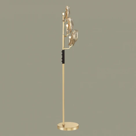 Торшер Odeon Light Ventaglio 4870/3F (220V, выключатель, листья)