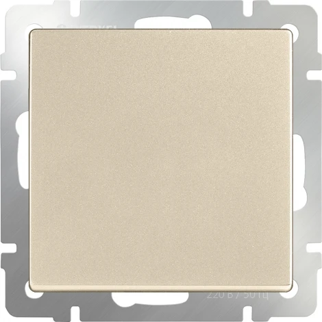 Выключатель одноклавишный проходной (шампань) Werkel W1112011 (a050865)