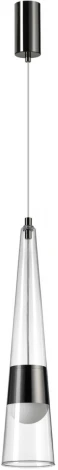 Подвесной светильник Odeon Light Lump 5044/12L глянц.темн.хром/прозрачный/металл/стекло LED 12W 3000K 1334Лм (220V, на проводе)