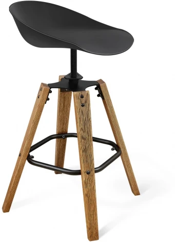 Стул барный SHT-ST19/S93 черный/браш.коричневый/черный муар Sheffilton 1019867901