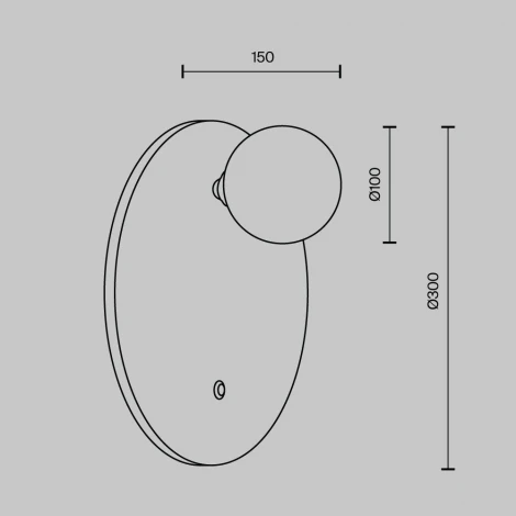 Бра с выключателем Modelux MODESTYLE MS.204.300 GD