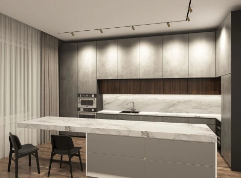 Трековый светильник Denkirs Smart Spot DK8010-BG (LED, 220V, управление смартфоном, голосовое управление, умный дом - Алиса)