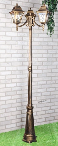 Наземный фонарь Elektrostandard Altair черное золото F/3