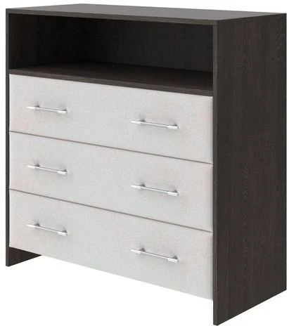 PROxSON Комод Varna (ЛДСП Кантербери+ткань Дуб Кантербери/Teddy Жемчужный) 90x40