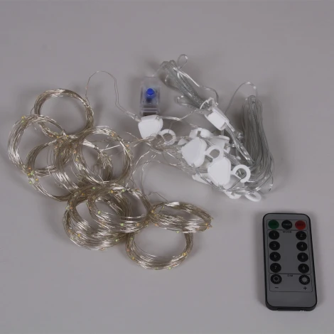 Гирлянда светодиодная занавес Роса 3х2м 200LED с контроллером и пультом Sneha A-973 WW c