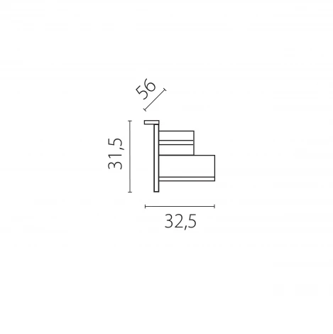 Заглушка боковая встраиваемая к треку 5030xx-R Lightstar Quattro 503166-R