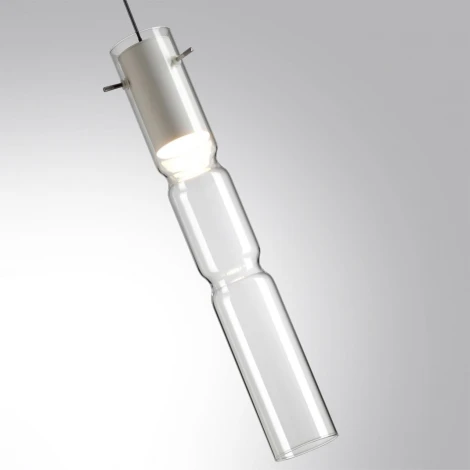 Подвесной светильник Odeon Light Scrow 5059/5LB PENDANT белый/прозрачный/металл/стекло LED 5W 3000K (220V, на проводе, круглые)