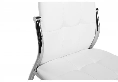 Обеденный стул на металлокаркасе Woodville Farini белый 1519