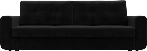 Диван прямой Лига-031 (Черный/Велюр) Лига Диванов арт.121260