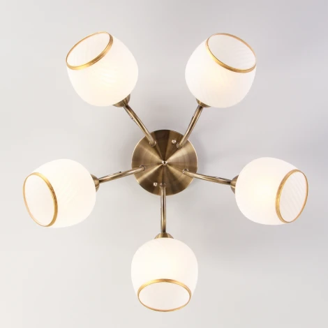 Потолочная люстра Eurosvet Brooksy 30159/5 античная бронза